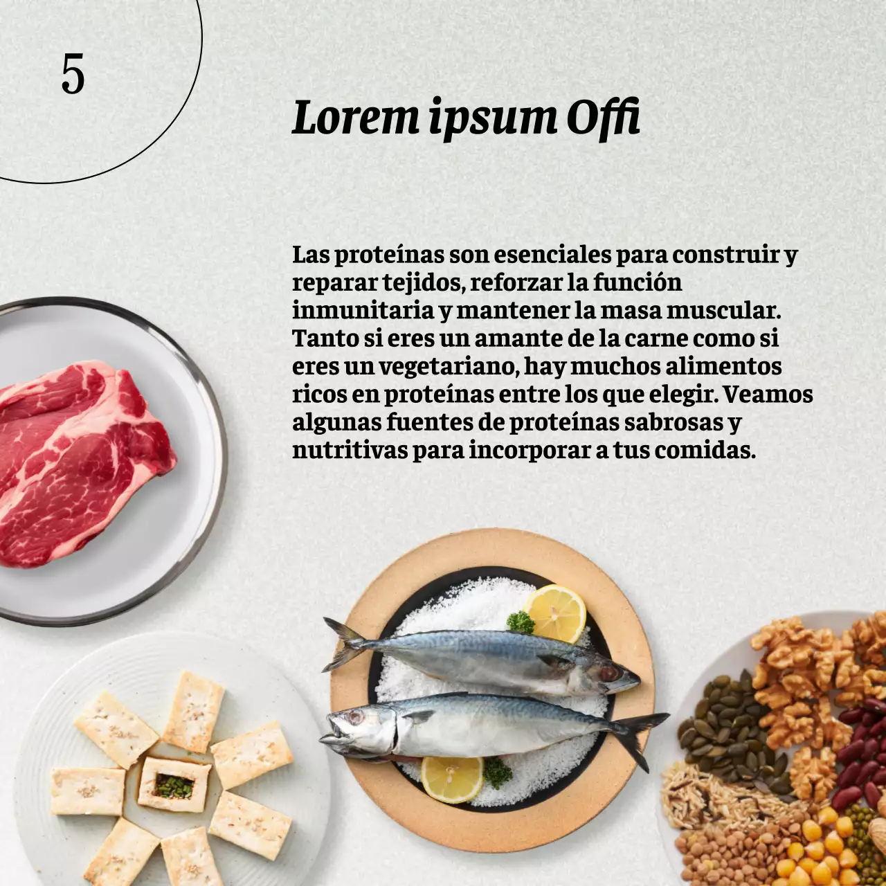 Gris y Marrón Natural Guía de alimentos y dietas saludables