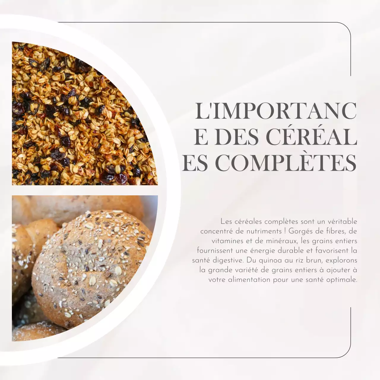 Beige White Grey Natural Simple Minimal Healthy Food Self-Growth (Croissance personnelle)