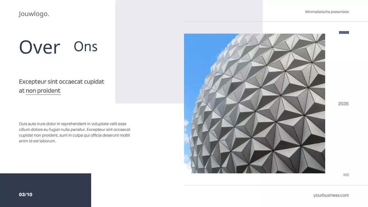 Wit Blauw Minimaal Eenvoudig Marketingplan Strategie