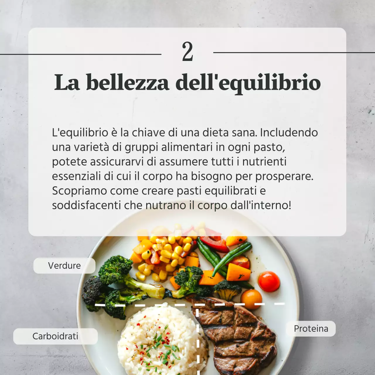 Grigio e Verde Naturale Guida alla salute e alla dieta