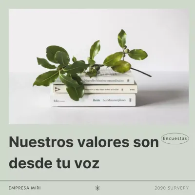 Promover encuestas de clientes en tendencia con caqui y negro