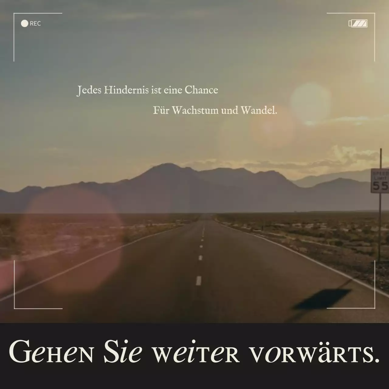 Schwarz Braun Trend Minimal Motivational Mental Health Zitat