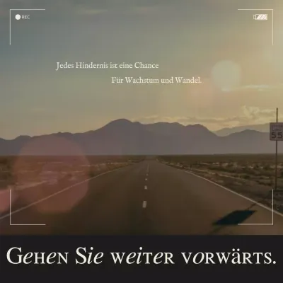 Schwarz Braun Trend Minimal Motivational Mental Health Zitat