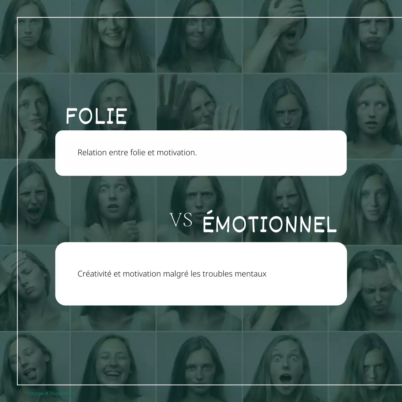 Vert Blanc Moderne Classique Elégant Nouvelles sur la santé mentale