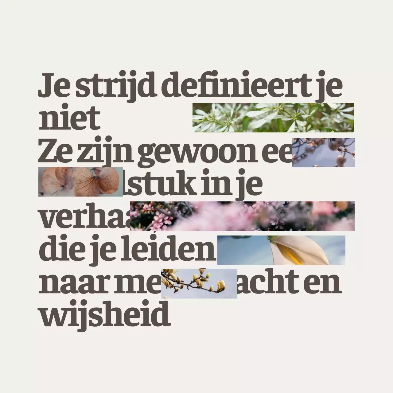 Beige Eenvoudig Modern Elegant Motivational Mental Health Quote