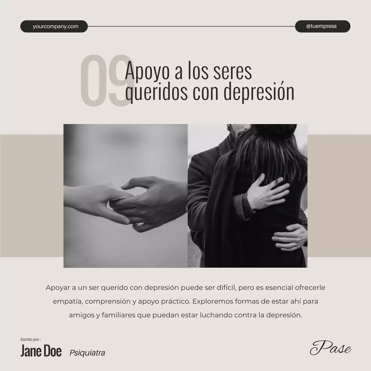 Marfil Blanco y Negro Mínimo Salud Mental Depresión Campaña Desvelada