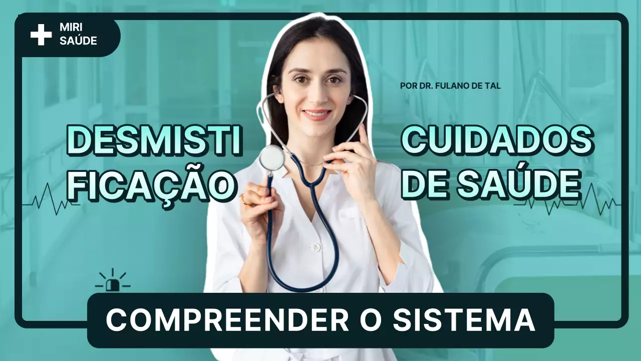 Verde Preto Moderno Cuidados de saúde Título principal