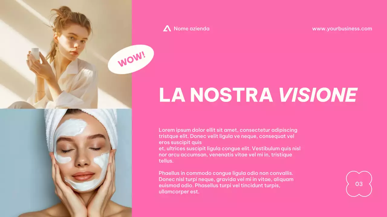 Purple Beige Pink Lime Modern Basic Minimal Business Presentazione dell'azienda