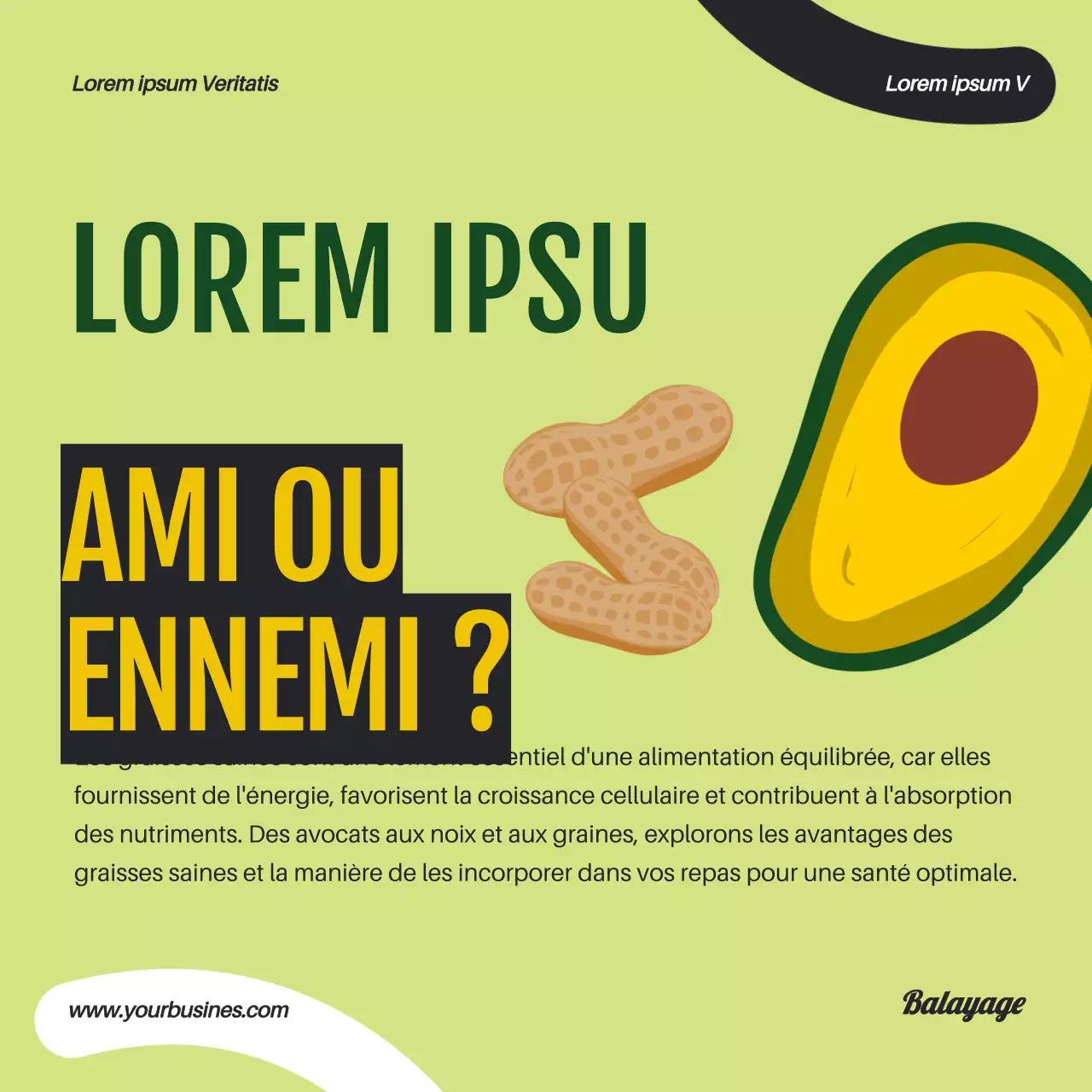 Popart géométrique orange vert Alimentation saine et régime alimentaire