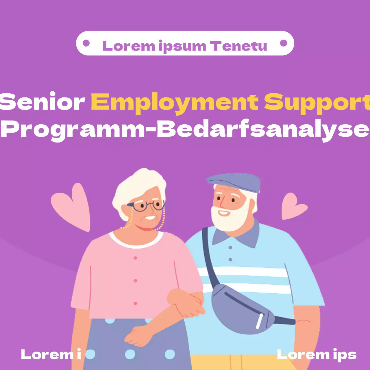 Eine hübsche institutionelle Programmankündigung in Lila und Mauve