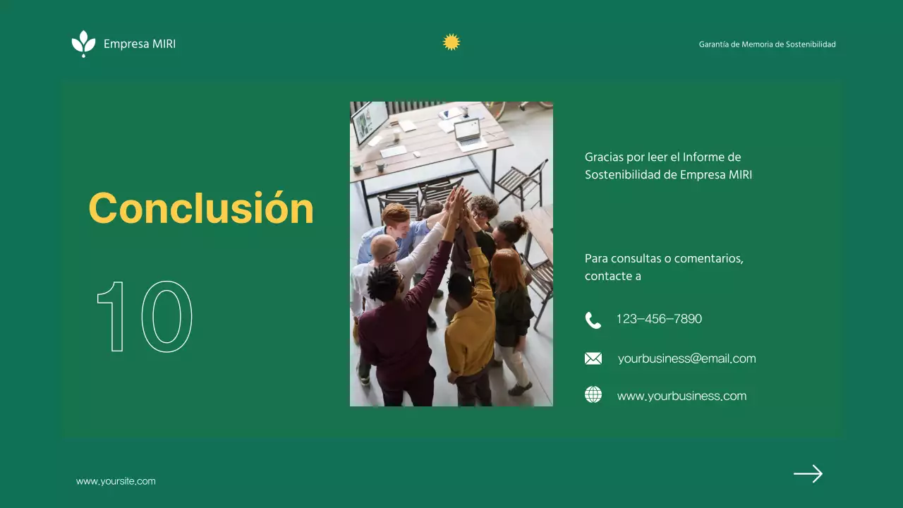 Informe de garantía de sostenibilidad de la empresa Green Minimalist