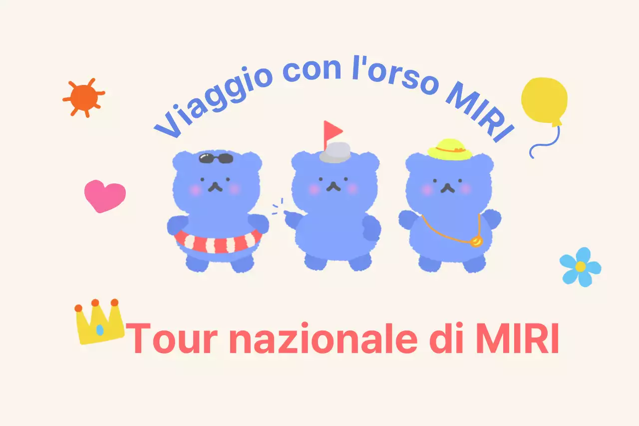 Tour operator con simpatiche illustrazioni di orsi