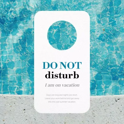 Blue Minimal Vacation Notice Social Media Post