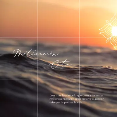 Cita motivadora naranja sobre la salud mental