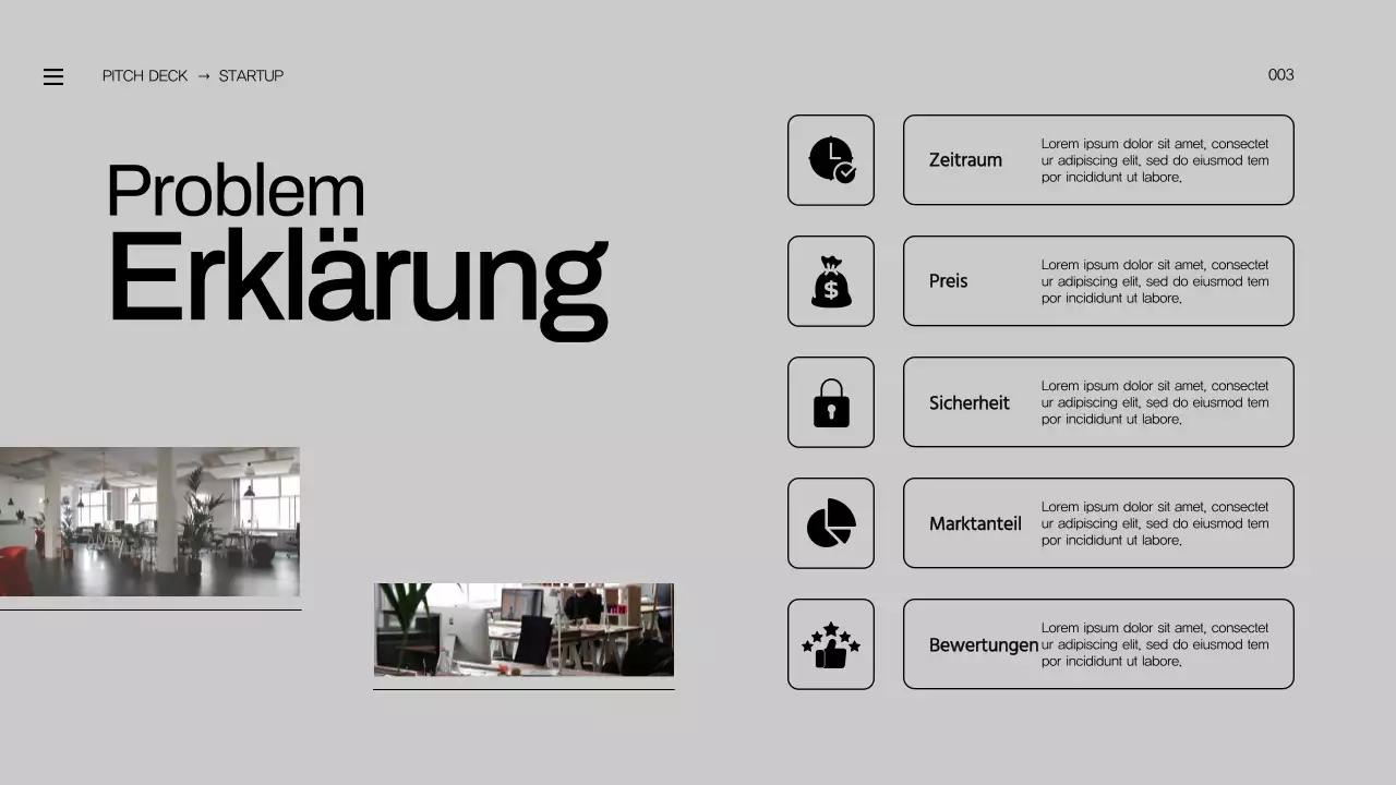 Orange Bold Business Startup Pitch Deck Proposal