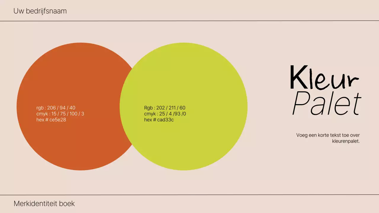 Orange and Lime Bold Brand Identity Boek Introductie