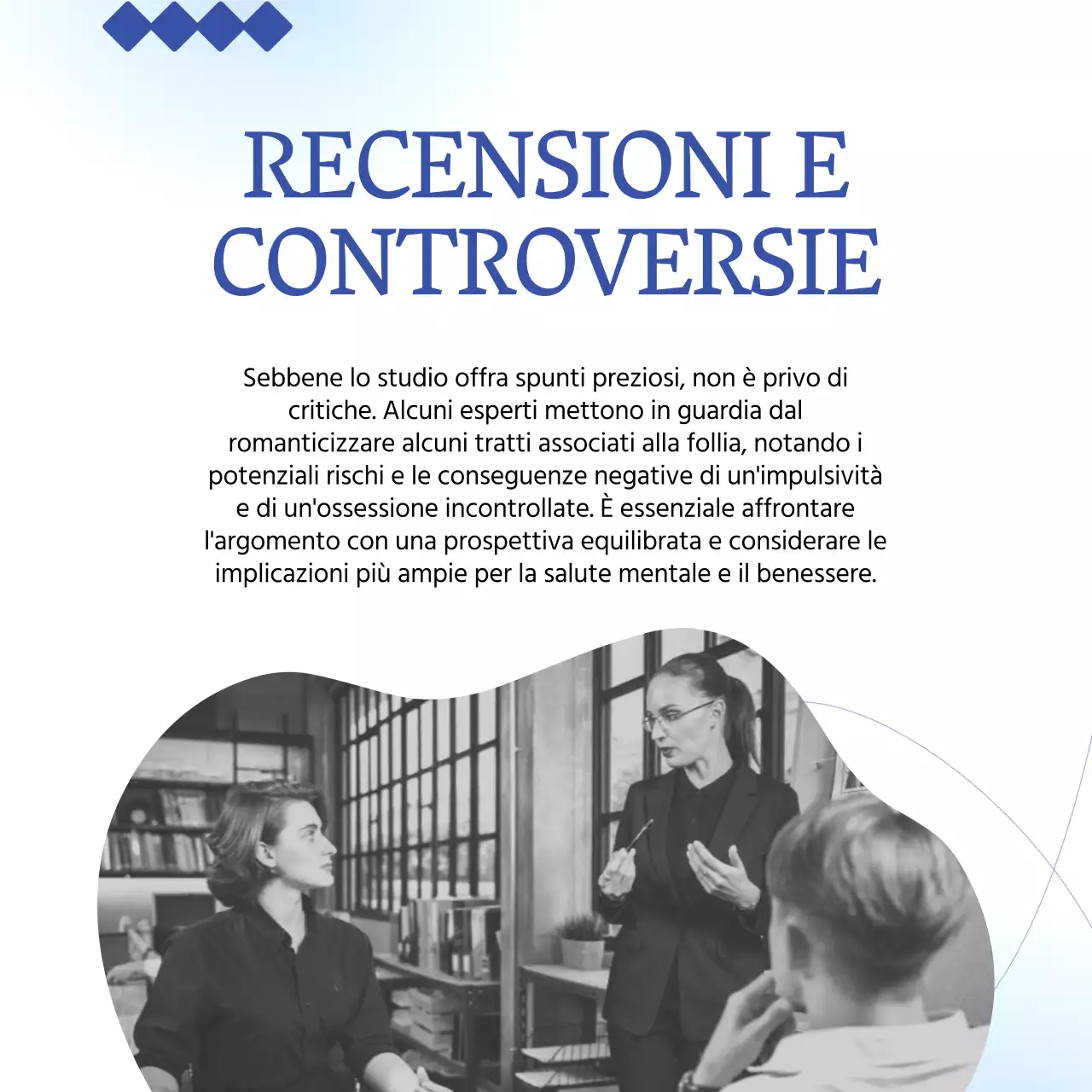 Blu Bianco Minimal Geometrico Notizie sulla salute