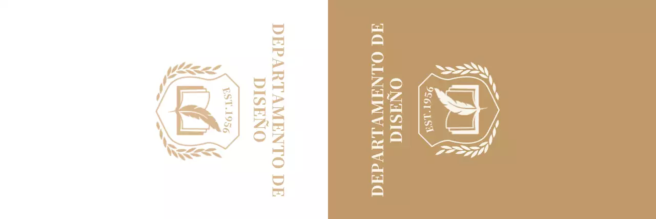 Universidad colorida con el logotipo de la escuela