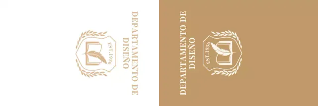 Universidad colorida con el logotipo de la escuela