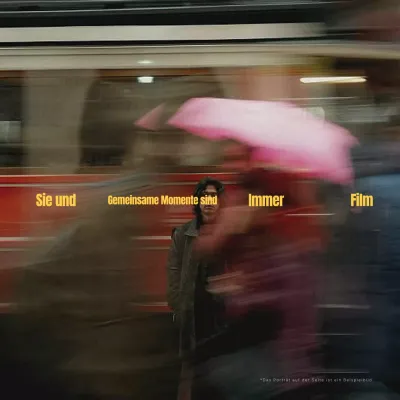 Eine einfache, sentimentale Post in Gelb und Grau