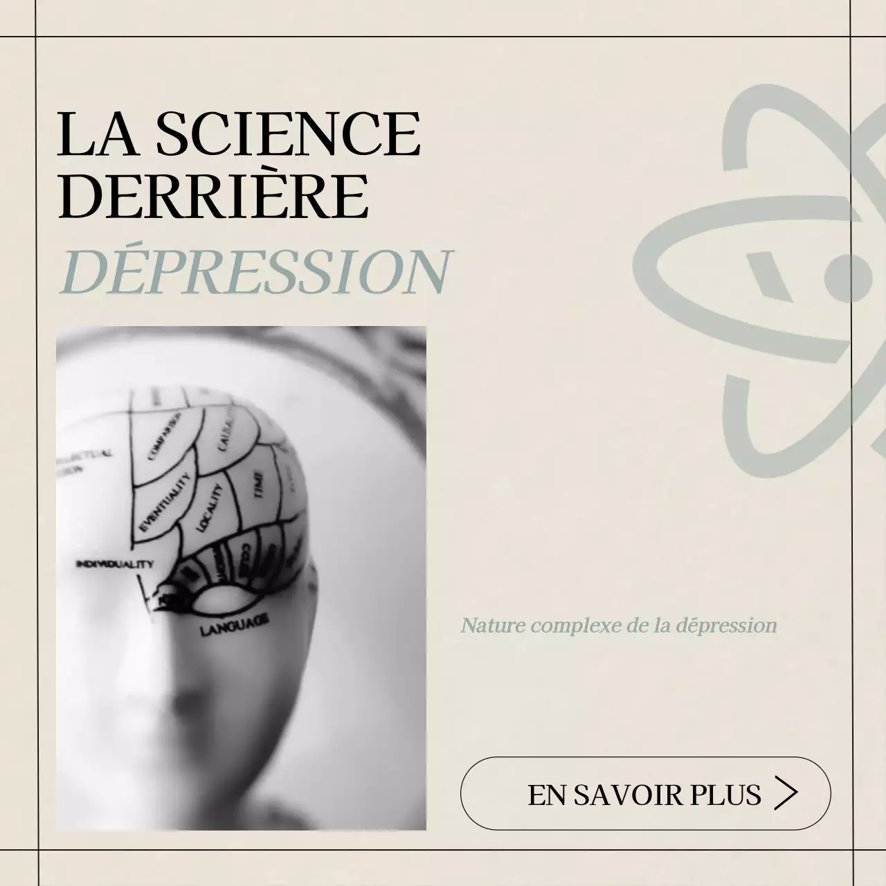 Jaune Bleu Gris Moderne Minimal Santé mentale Style de vie