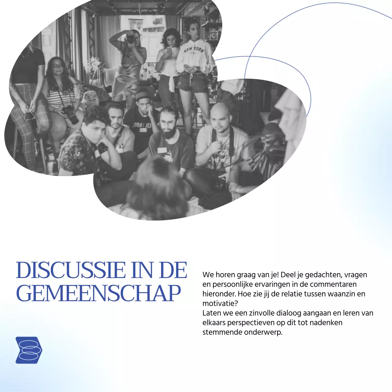 Blauw Wit Minimal Geometrisch Gezondheid Nieuws