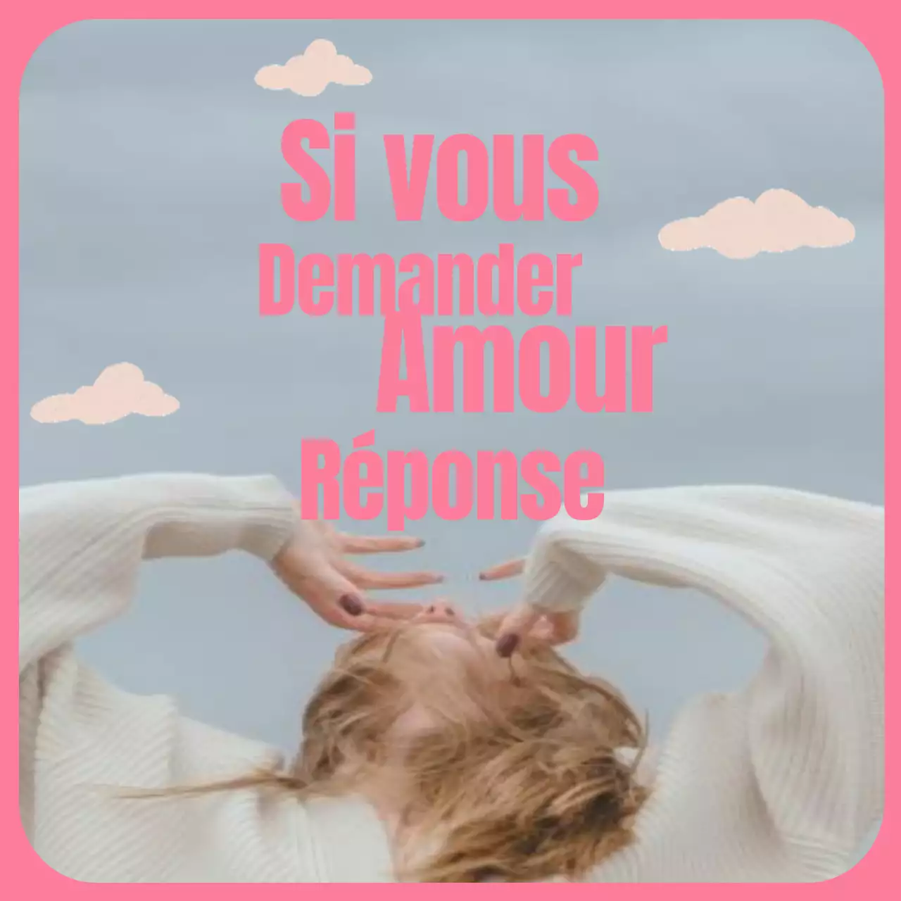 Un simple billet sentimental en rose et bleu clair