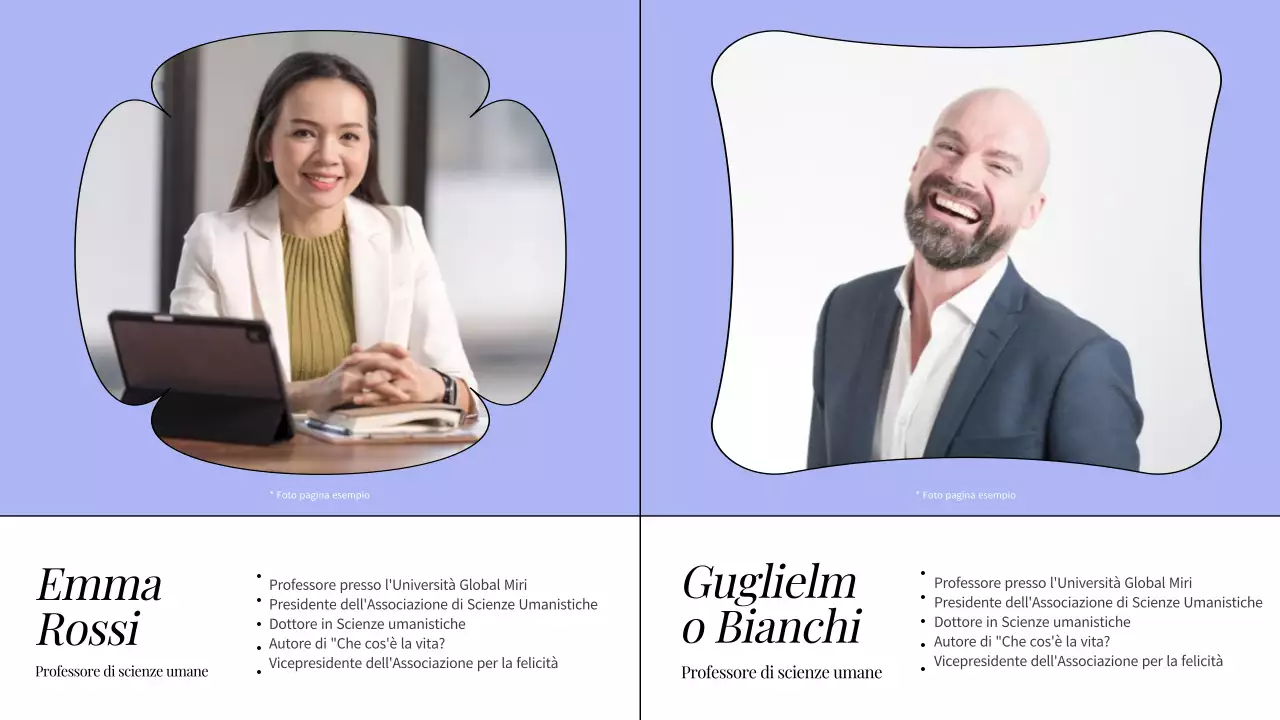 Risorse didattiche umanistiche di base in arancione e bianco