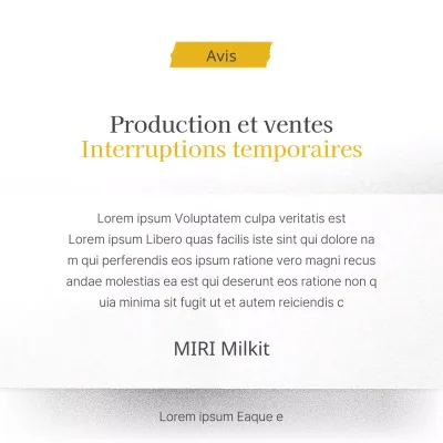 Annonces grises et simples d'abandon de produits de base