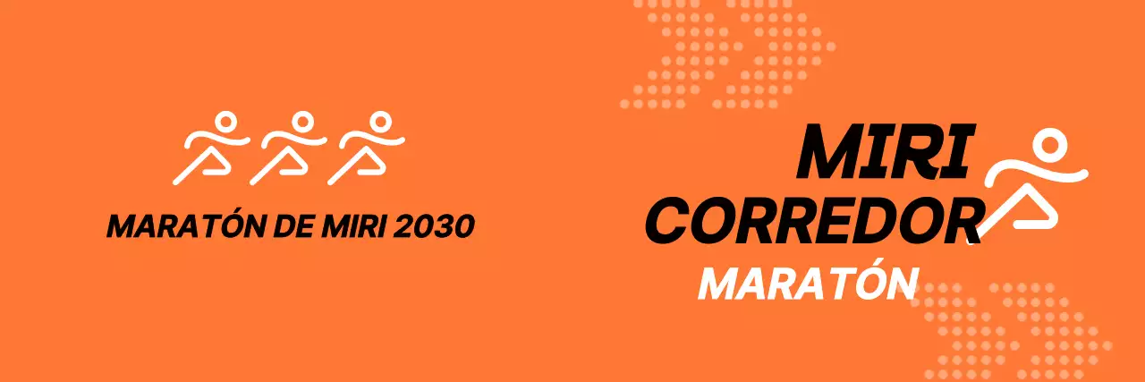 Promociona el maratón en naranja y negro