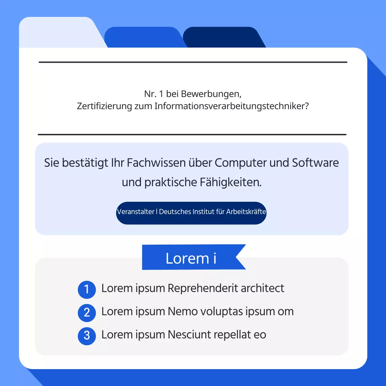 Über den Blue's Simple Information Processor Zertifizierungskurs