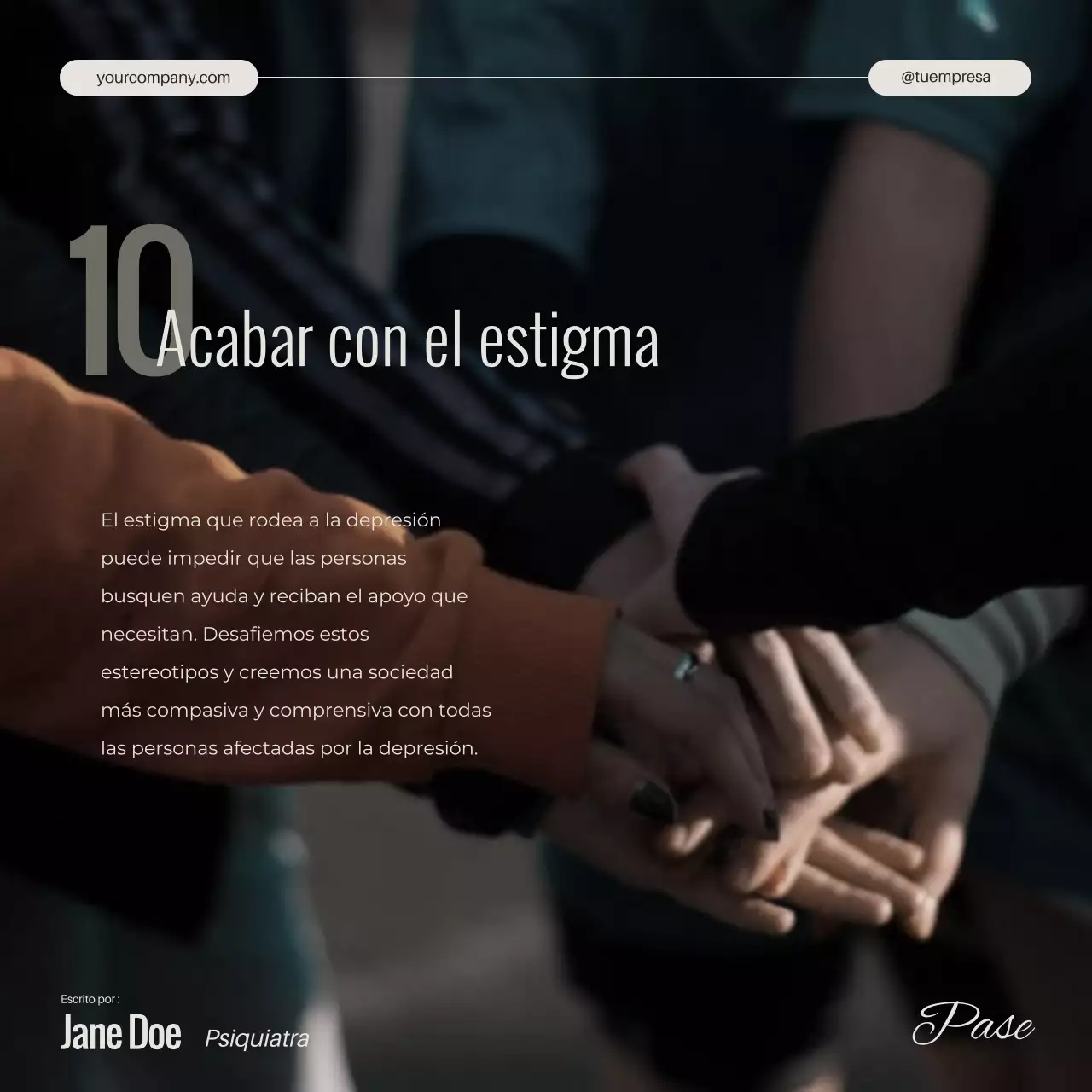 Marfil Blanco y Negro Mínimo Salud Mental Depresión Campaña Desvelada