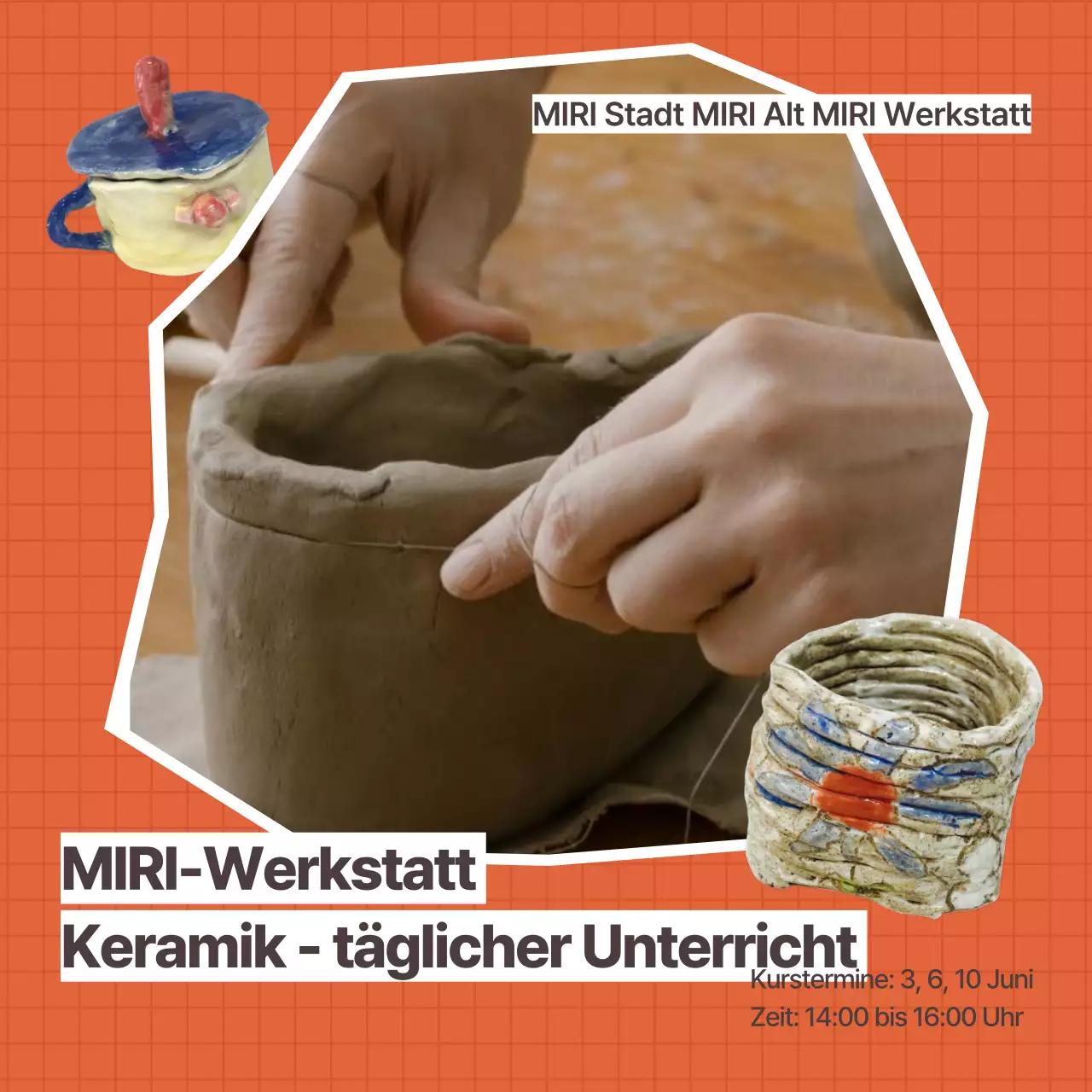 Eine einfache eintägige Klassenpost in Orange