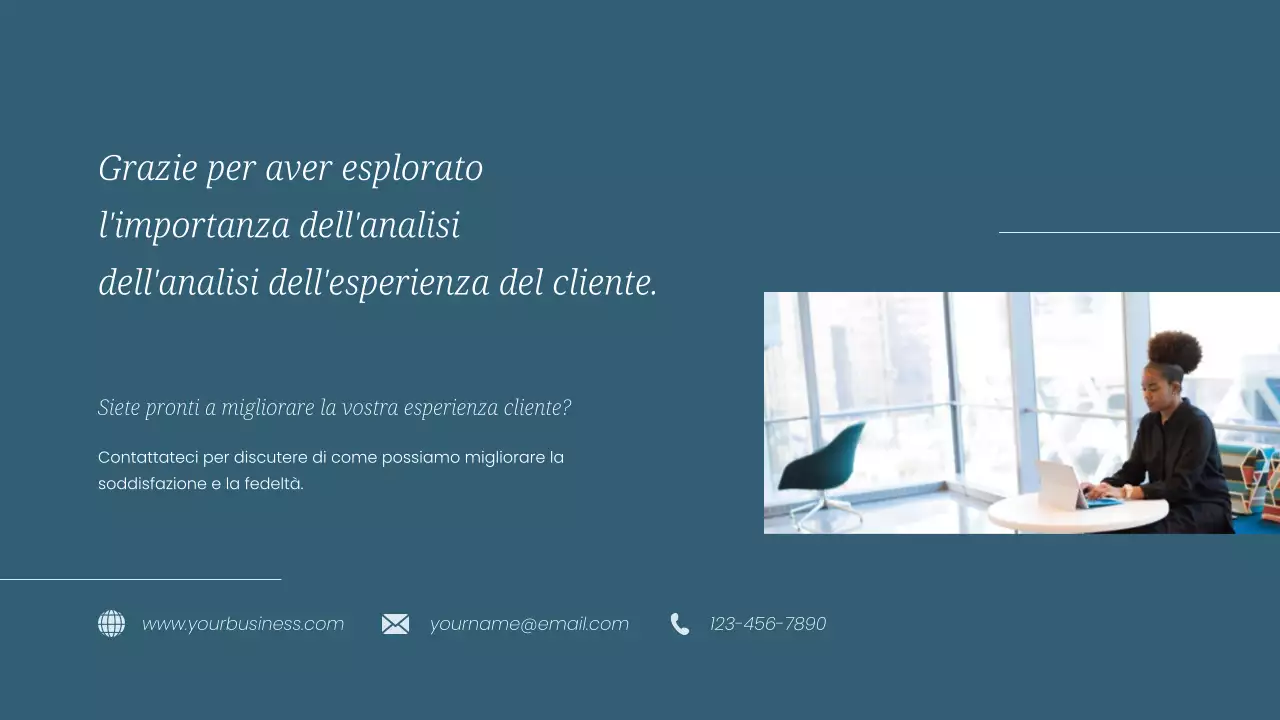 Strategia di analisi dell'esperienza cliente di Sky Blue Simple