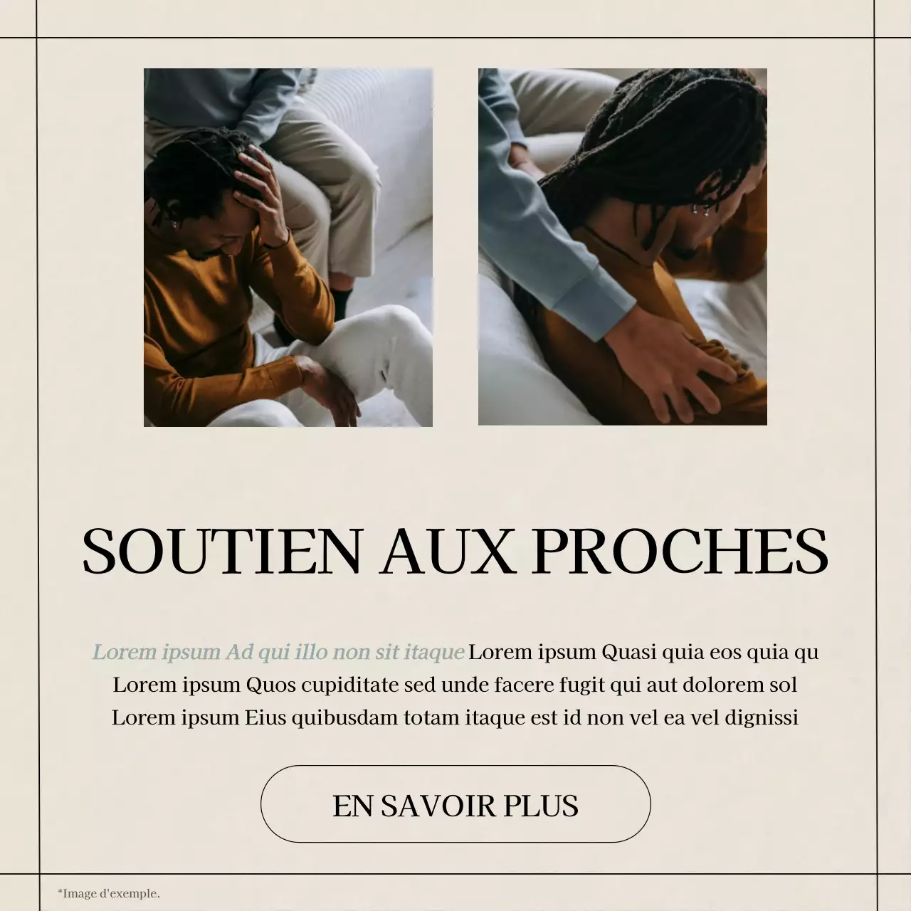 Jaune Bleu Gris Moderne Minimal Santé mentale Style de vie