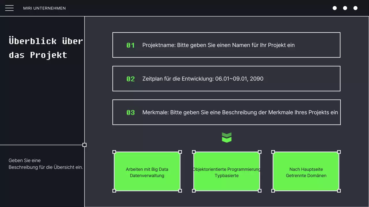 Black and Mint's Cyberpunk Developer Coding Programm Prospekt