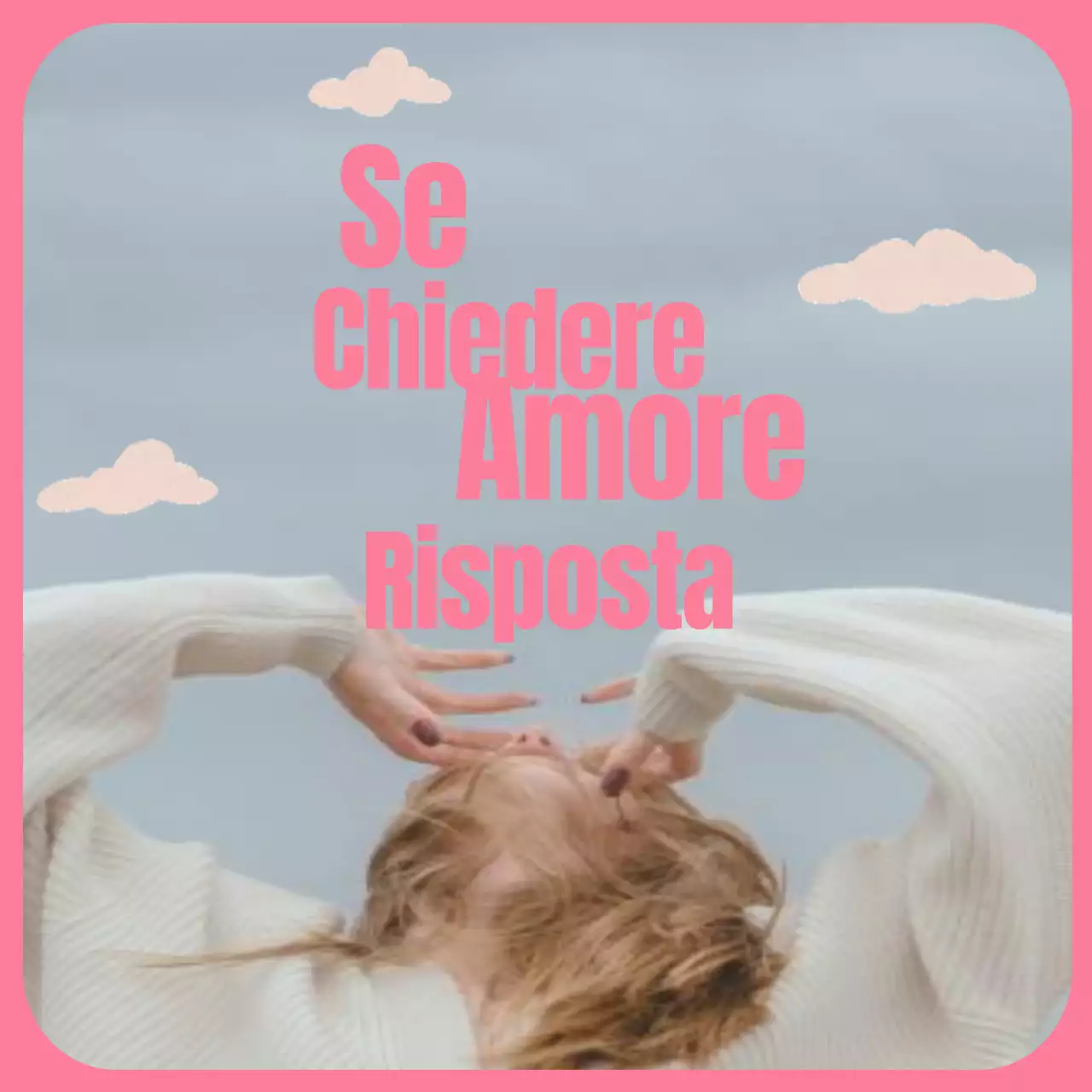 Un semplice post sentimentale in rosa e azzurro