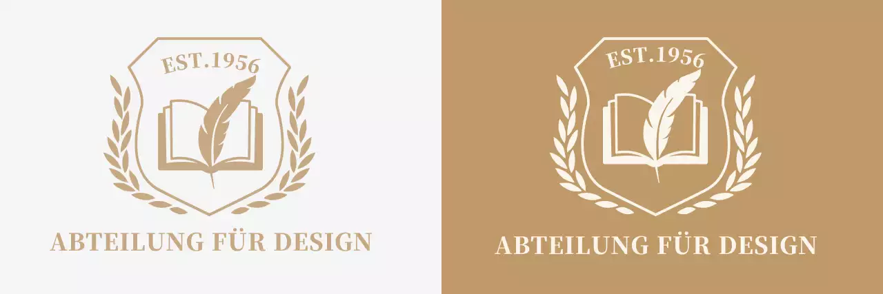 Bunte Universität mit Schullogo