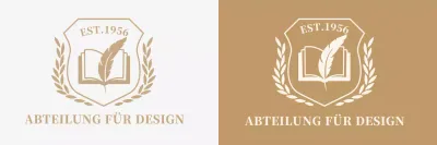 Bunte Universität mit Schullogo