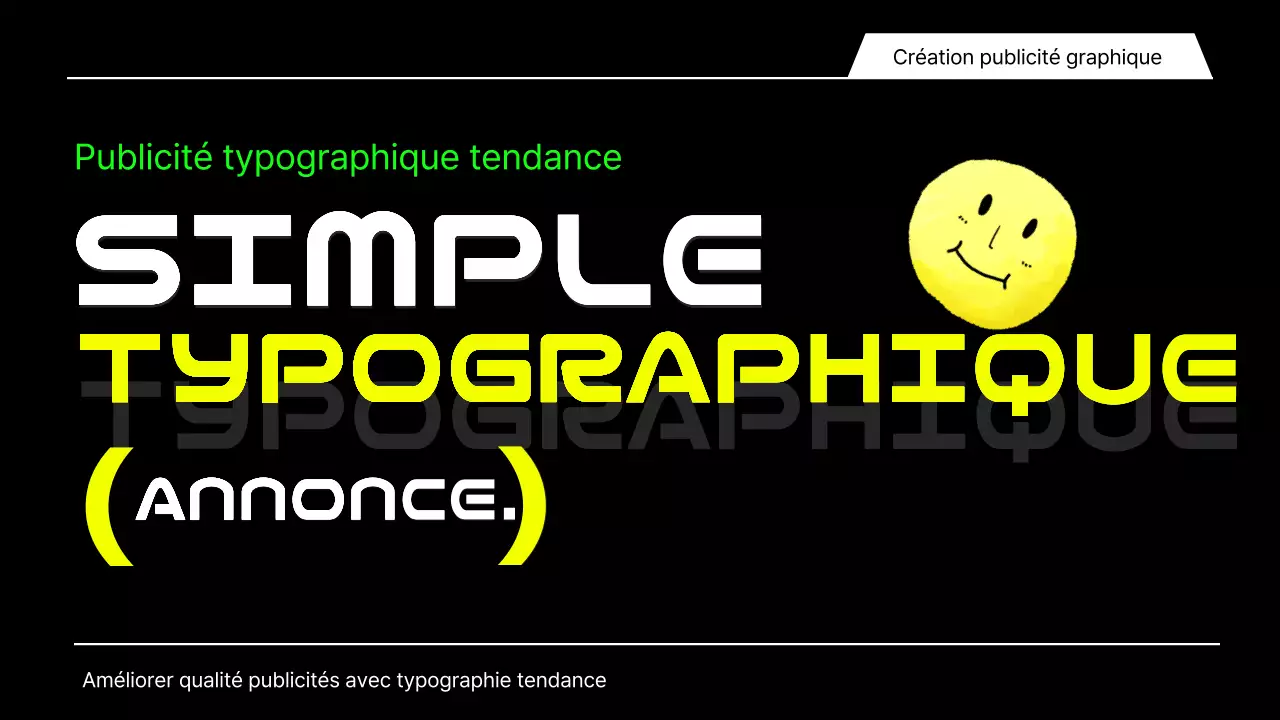 Promouvoir la typographie noire et kitsch