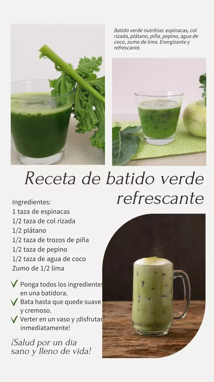 Receta de dieta sana moderna beige y gris