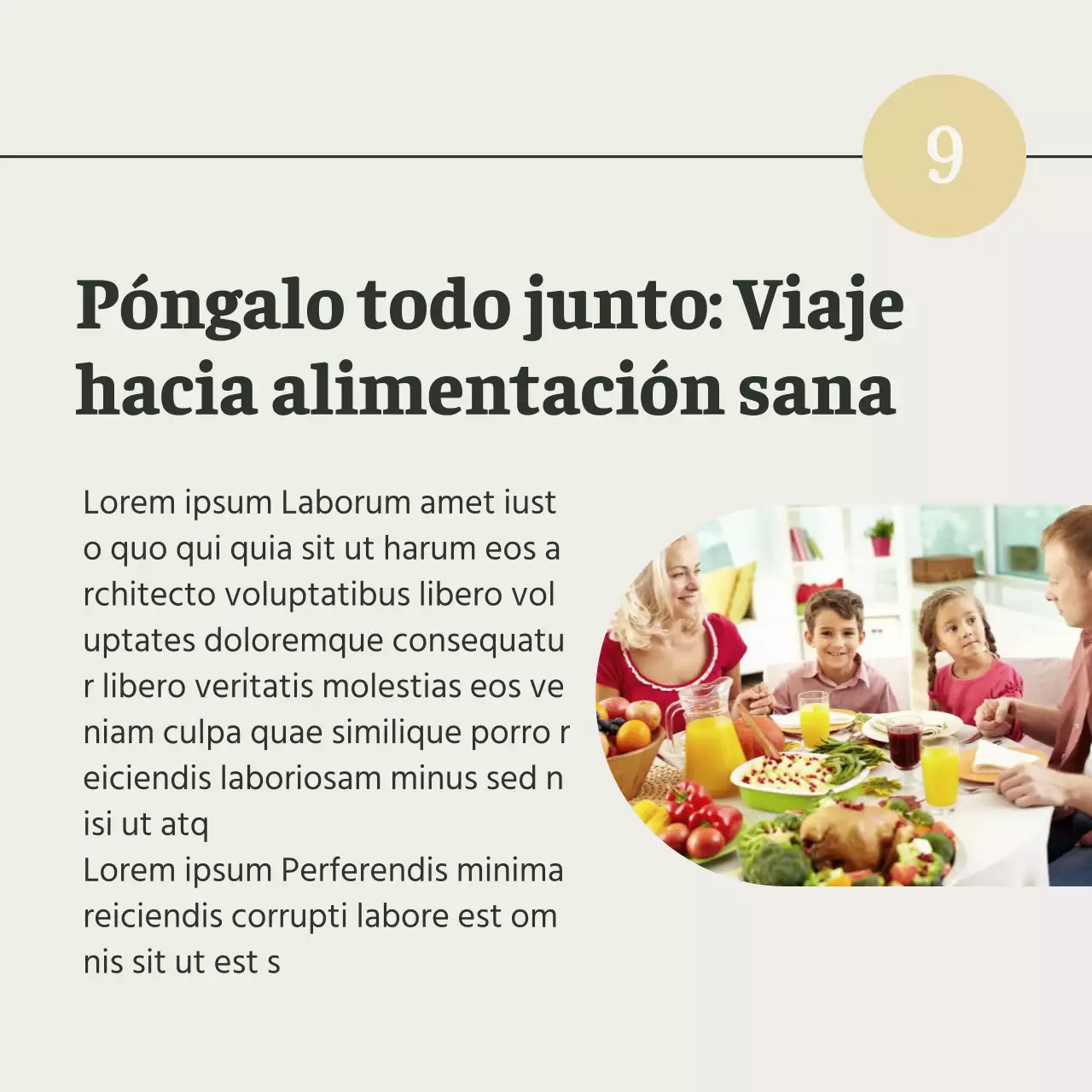 Gris y Verde Natural Guía de alimentos y dietas saludables