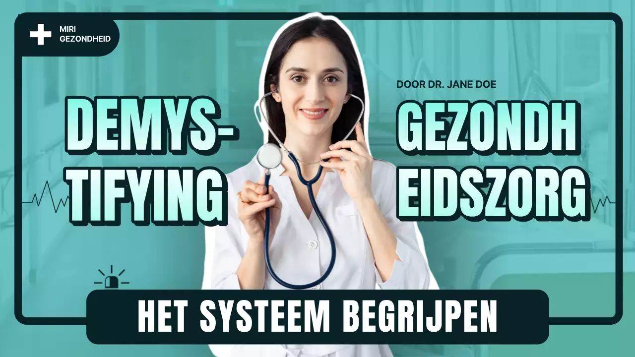 Groen Zwart Moderne Gezondheidszorg Hoofdtitel
