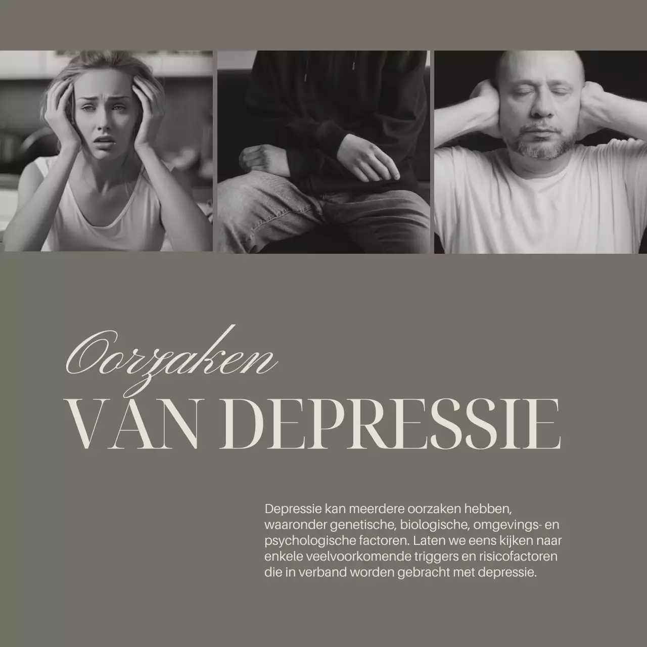 Grijs Ivoor Elegante Minimale Gids voor Geestelijke Gezondheid