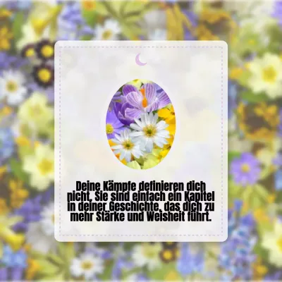 weiß lila flieder natürlich tropisch Zitat Inspirierend memo