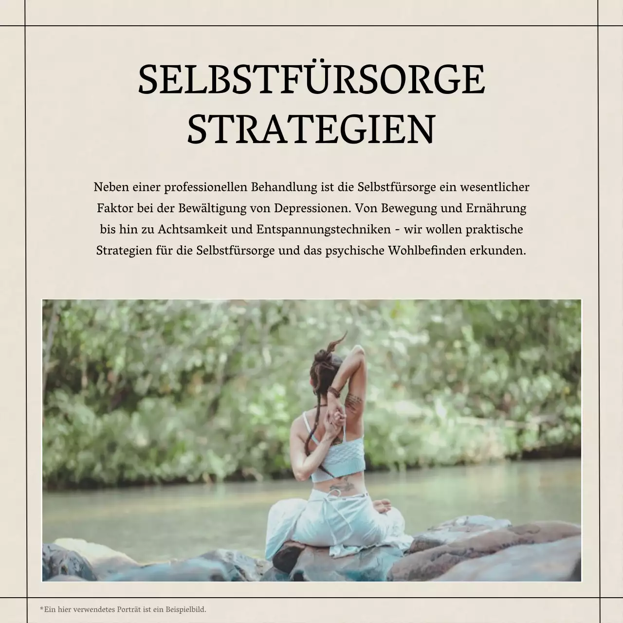 Gelb Blau Grau Modern Minimal Psychische Gesundheit Lebensstil