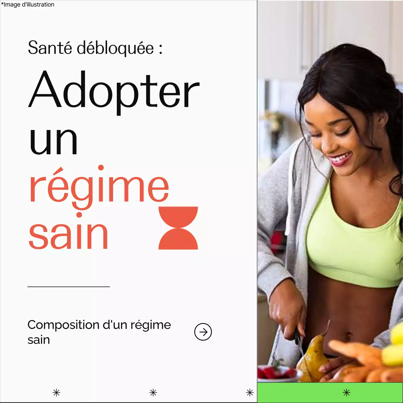 Green and Orange Guide pour un mode de vie sain et simple