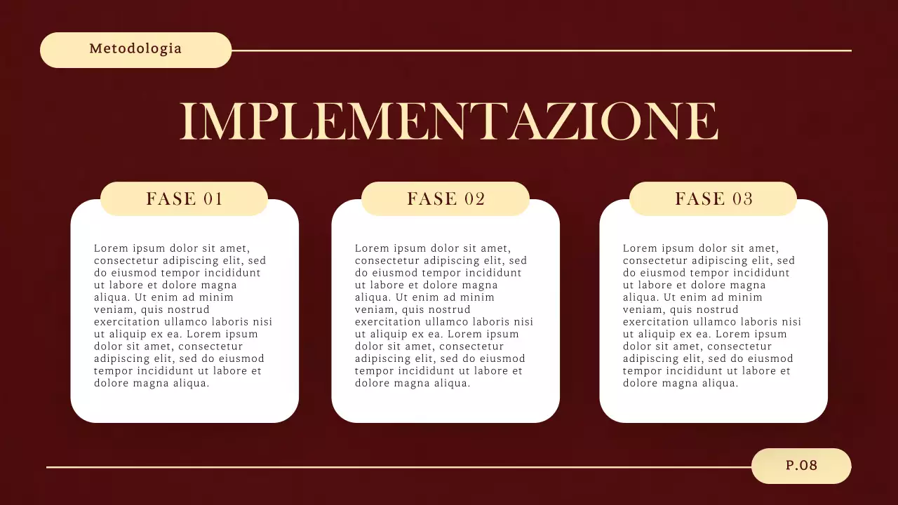 rosso giallo elegante rinascimentale materiale per la difesa della tesi di laurea