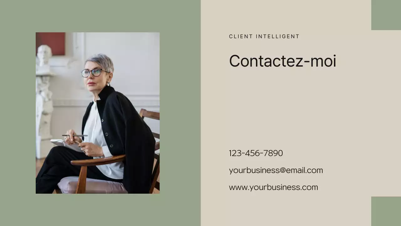 Proposition de psychologue moderne kaki et beige