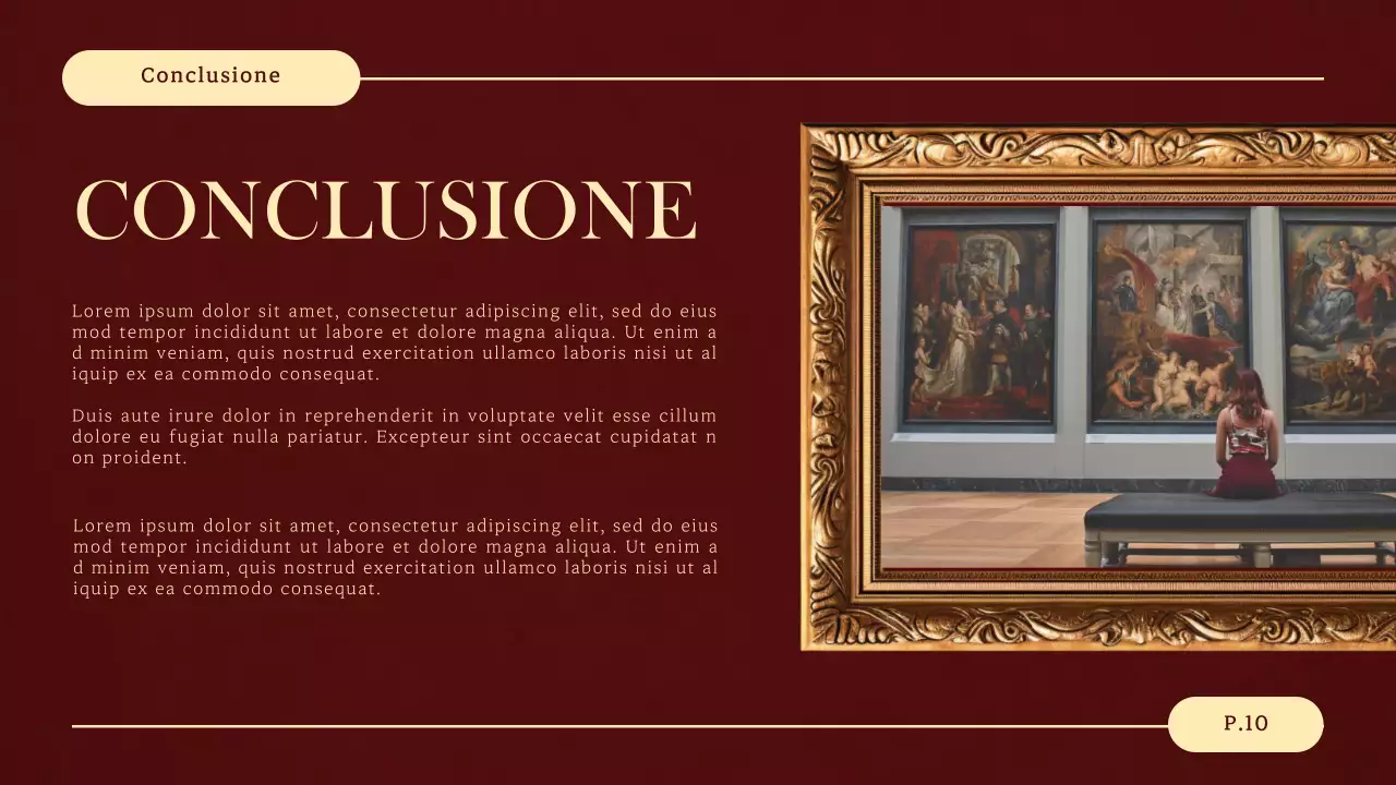 rosso giallo elegante rinascimentale materiale per la difesa della tesi di laurea